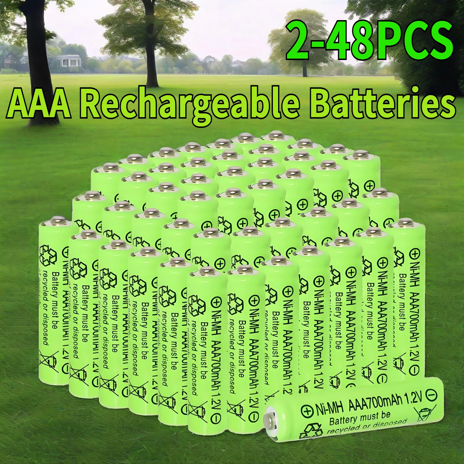 8800mAh Ni-MH AAA 1.2V Rechargeable Batteries 2-48PCS suitable for Flashlights Remote Controls Keyboards Toys