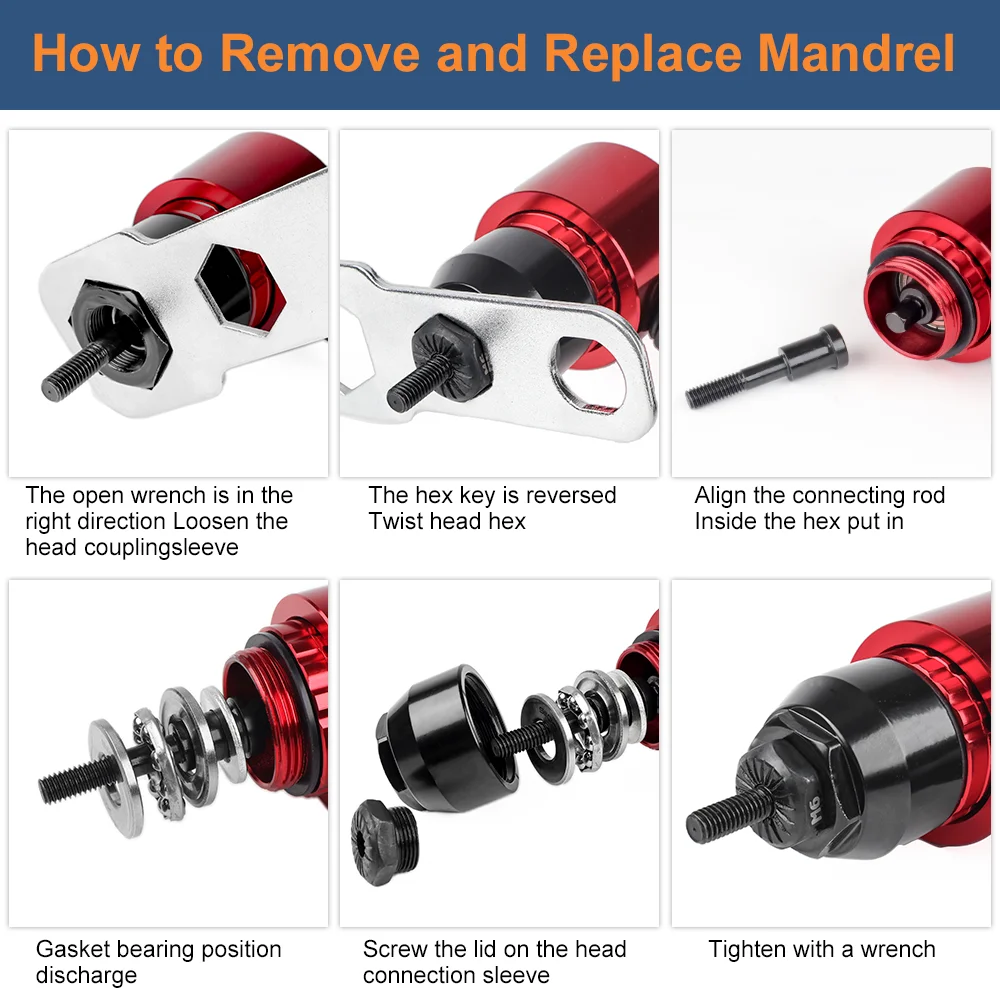 M3-M8 Rivet Nut Gun, Removable Electric Rivet Nut Adapter, Household Manual Riveting Tool, Thread Insertion Gun Set With Wrench