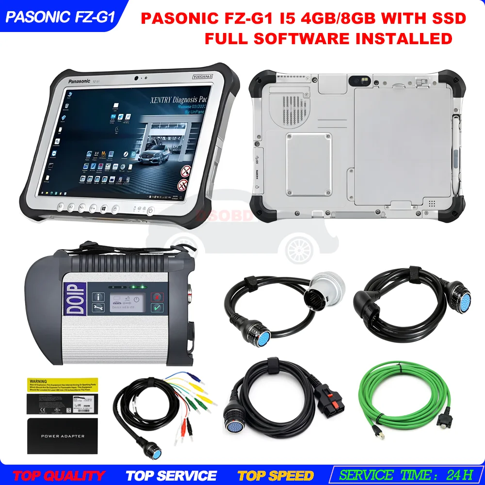 Pasonic FZ-G1 tablet (full Xentry das wis epc software installed)+MB ...