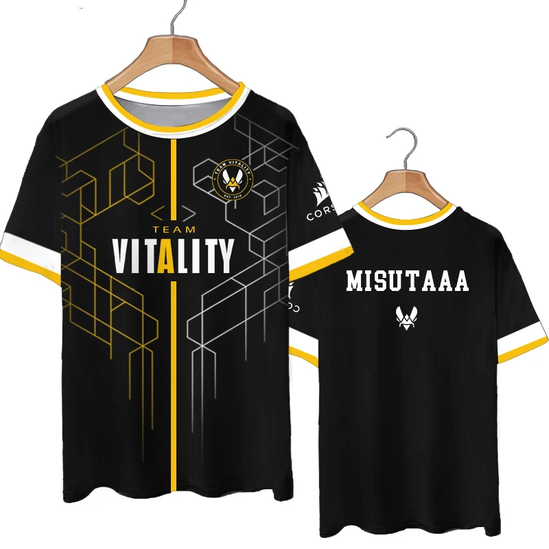 France Vitality Esports T Shirt Game Zywoo CSGO Women Men 3D Print Oversized Tops Girl Boys Mother Kids Short Sleeve Tee shirt