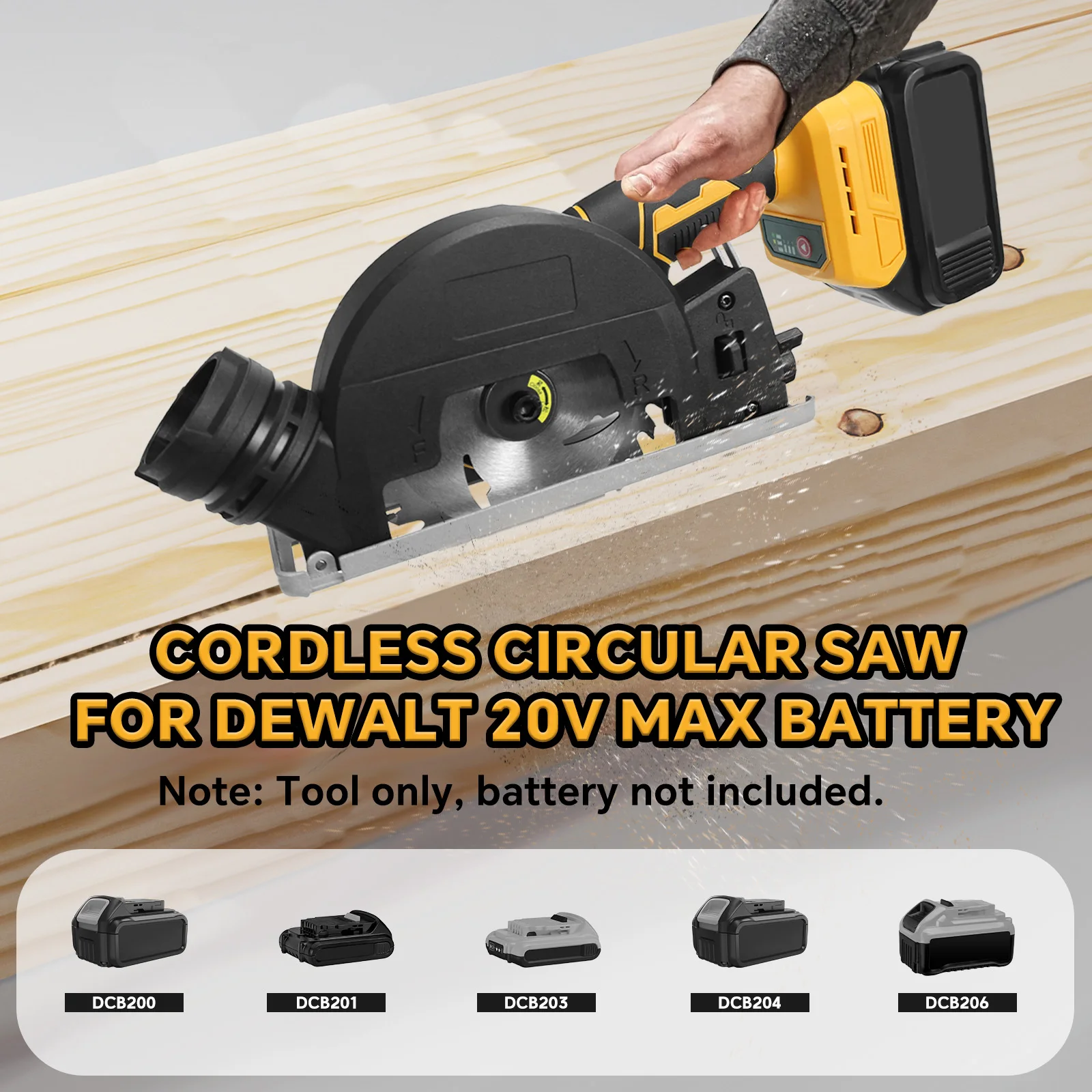 Brushless Electric Circular Saw 1000W 3 Speed Cordless Power Saw Wood Plastic Me