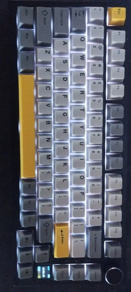 Ajazz AK820/AK820Pro Teclado mecánico para juegos Bluetooth 5,1/teclado personalizado inalámbrico/con cable C con perilla junta de intercambio en caliente photo review