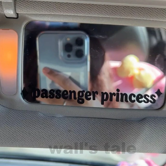 1pc Passager Princesse Miroir Autocollant De Voiture - Temu Canada