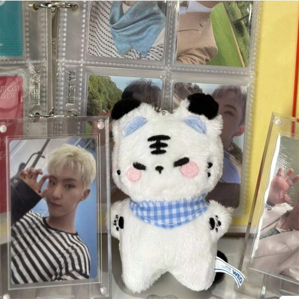 Kpop Hoshi Cartoon Animal Stuffed Doll 11CM Cute Baby Tiger Plush Doll Keychain Backpack Pendant Kids Fans Collection Gifts 4