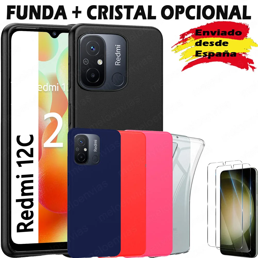 Funda para XIAOMI REDMI 10C Carcasa Forro Protector Silicona Flexible Gel  TPU