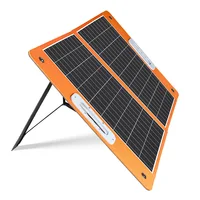 Panneau solaire pliable Flashfish TSP18V 60W, chargeur solaire portable avec sortie DC et double USB, générateur solaire extérieur pour station d'alimentation portable, camping, camping-car, randonnée, alimentation d'urgence hors réseau. 4