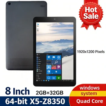 1920 X1200 IPS 8-Inch Windows 10 Tablet 64-bit X5-Z8350 CPU 2GB DDR3 RAM 32GB EMMC ROM Quad Core Dual Camera WiFi