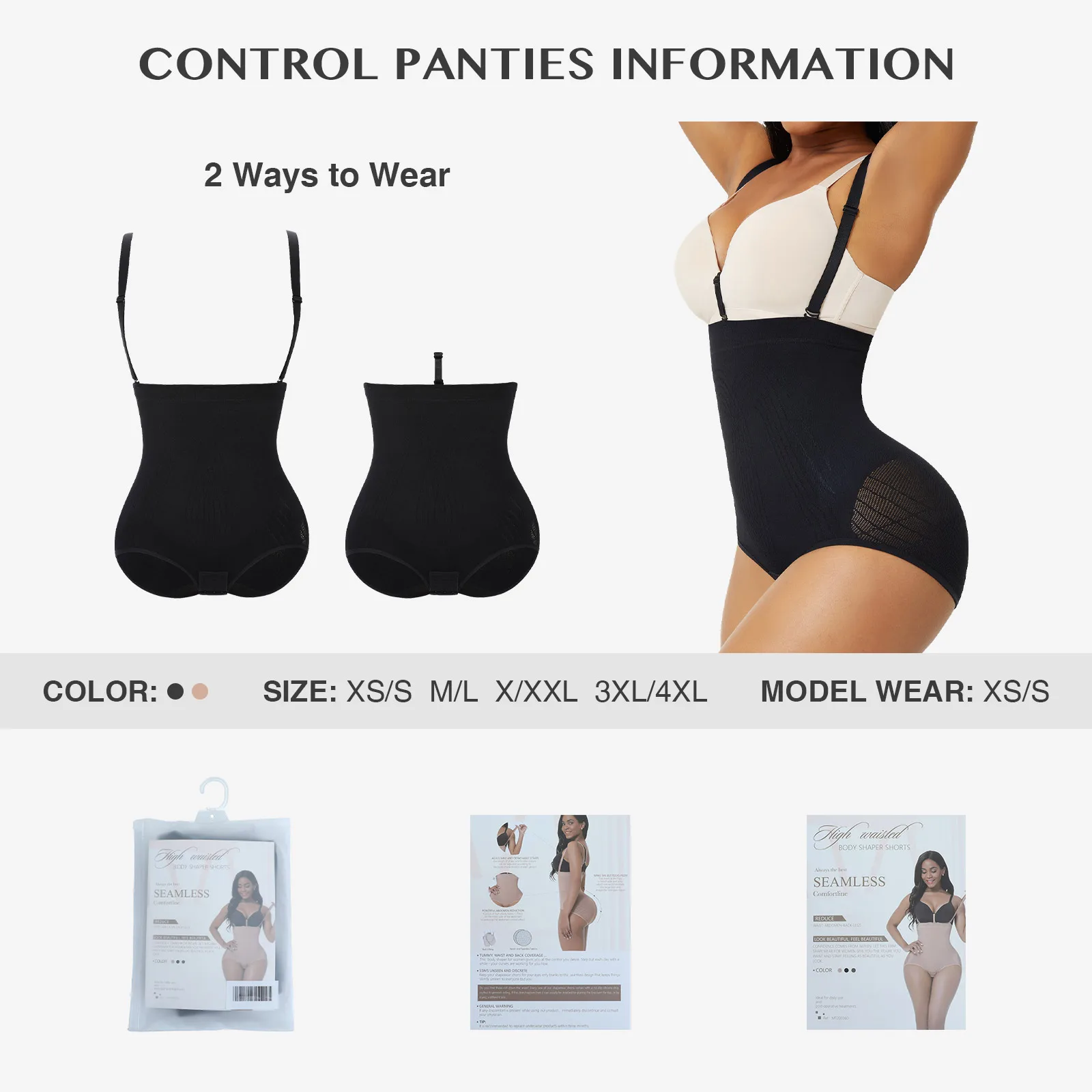 HEXIN Women Full Bodyshaper Underbust Big Ass Lift Up Panty Fajas  Colombianas Tummy Control Seamless Shapewear Postpartum Girdle