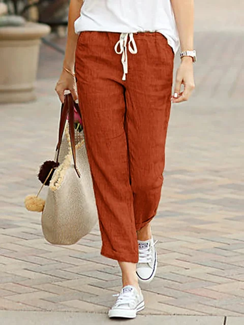 summer pants women cotton