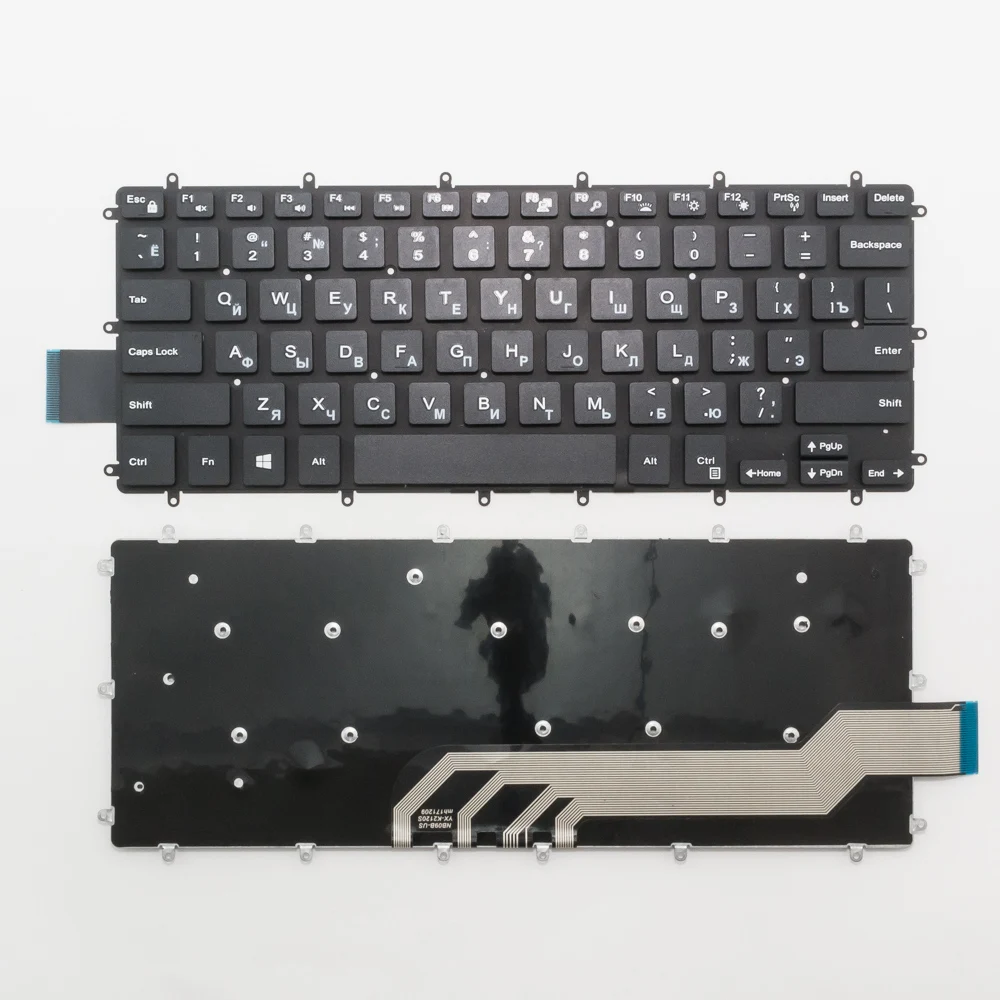 Клавиатура для ноутбука Dell 13-5368 13-5378 15-5568 черная без рамки |