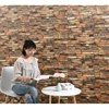 12Pcs 35cmx30cm Living Room Imitation Brick Waterproof Self-adhesive Wallpaper 3D Wall Stickers 4