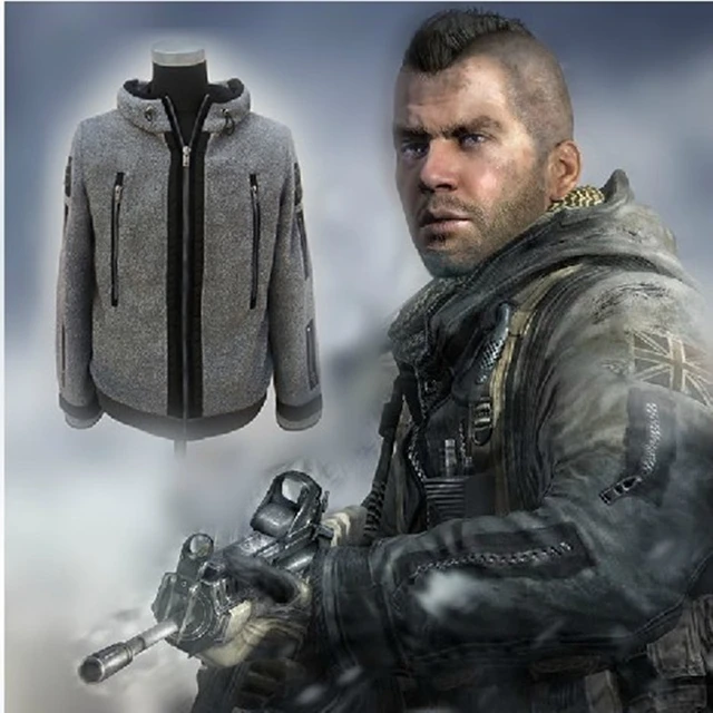 Call of Duty Simon Riley Task Force 141 Ghost Fighting Cosplay Jacket Coat  Unifo