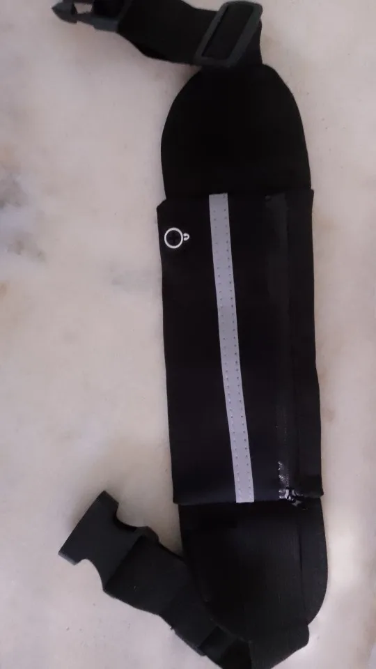 Pochete Esportiva cintura Preta porta celular garrafa utensílios para Corrida Preta photo review