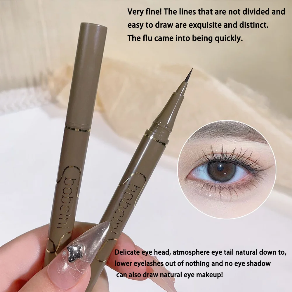 0.05mm slim eyeliner is smooth and durable, slim, quick-drying, long-lasting eyeliner, 4 colors, waterproof, non-smudging 2
