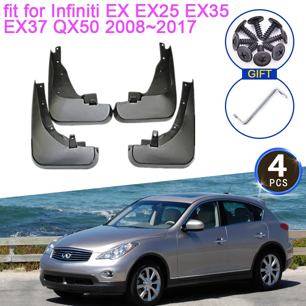 

Mudguard for Infiniti EX 35 EX25 EX35 EX37 QX50 2008~2017 Accessories 2013 2014 25 Mudflap Splash Grade Front Rear Wheel Fenders