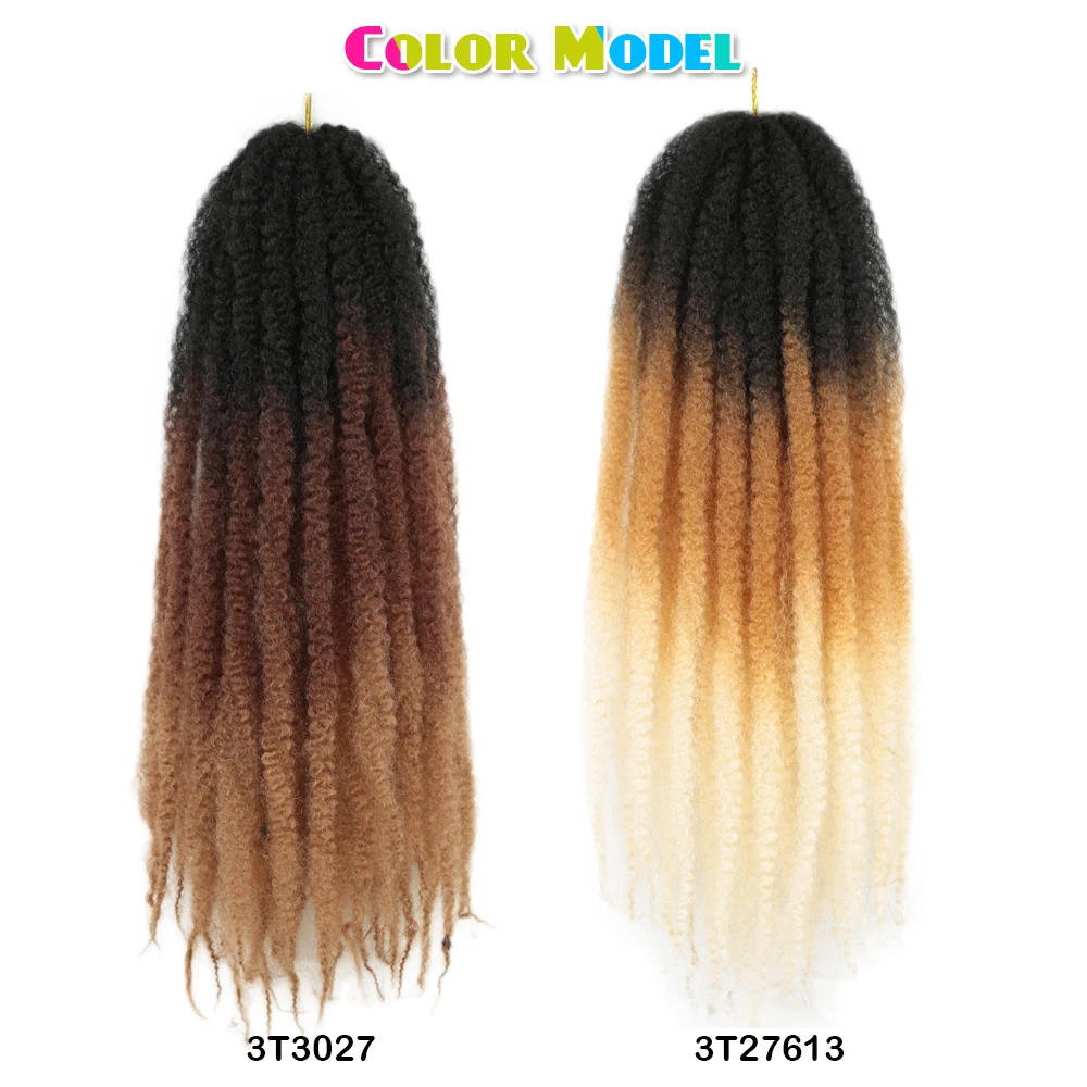 Marley Twist Braiding Hair 24 Inch Crochet Braids Long Afro Kinky Synthetic Hair For Twists Braiding Extensions Hair Expo City 4