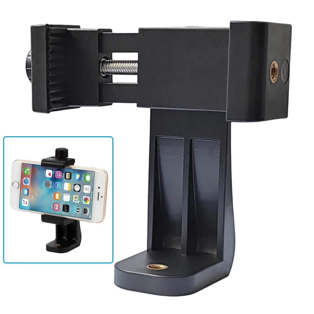 

Universal Mobile Phone Clip Compatible With 1/4 Screw Cellphone Holder Tripod Mount Desk Tripod Adapter For Samsung iphone 15 14