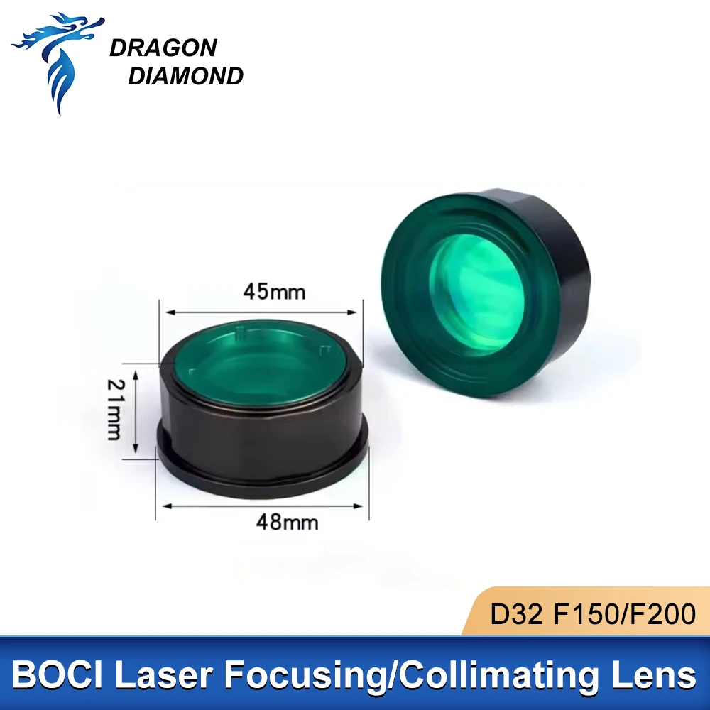 Boci BLT310 BLT421S 레이저 콜리메이팅 및 포커싱 렌즈(렌즈 홀더 포함) D32 F100 F150 (광섬유 절단 헤드용)