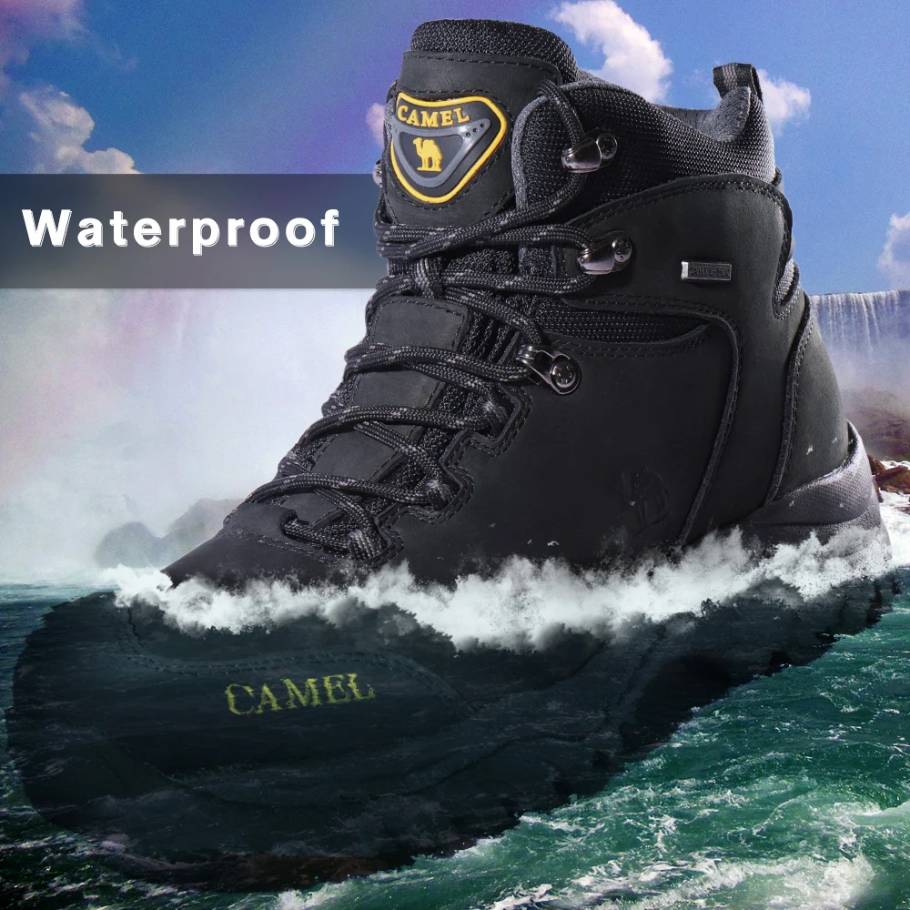 GOLDEN CAMEL Waterproof Hiking Shoes High TopTactical Military Hiking Boots  Anti-Slip Man Sneakers Trekking Shoes For Men 2023