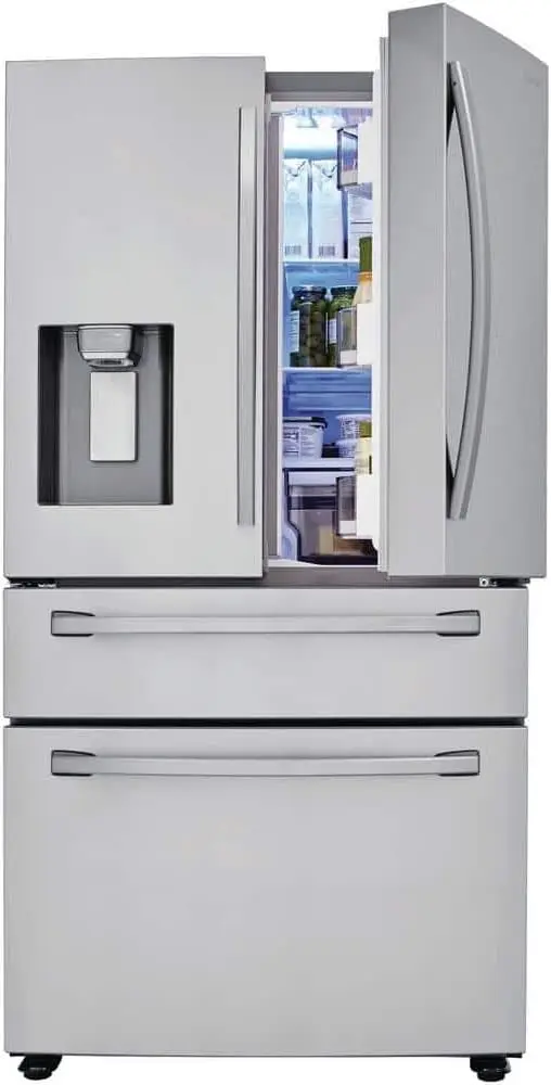 BEST Ft. Stainless 4-Door French Door Refrigerator