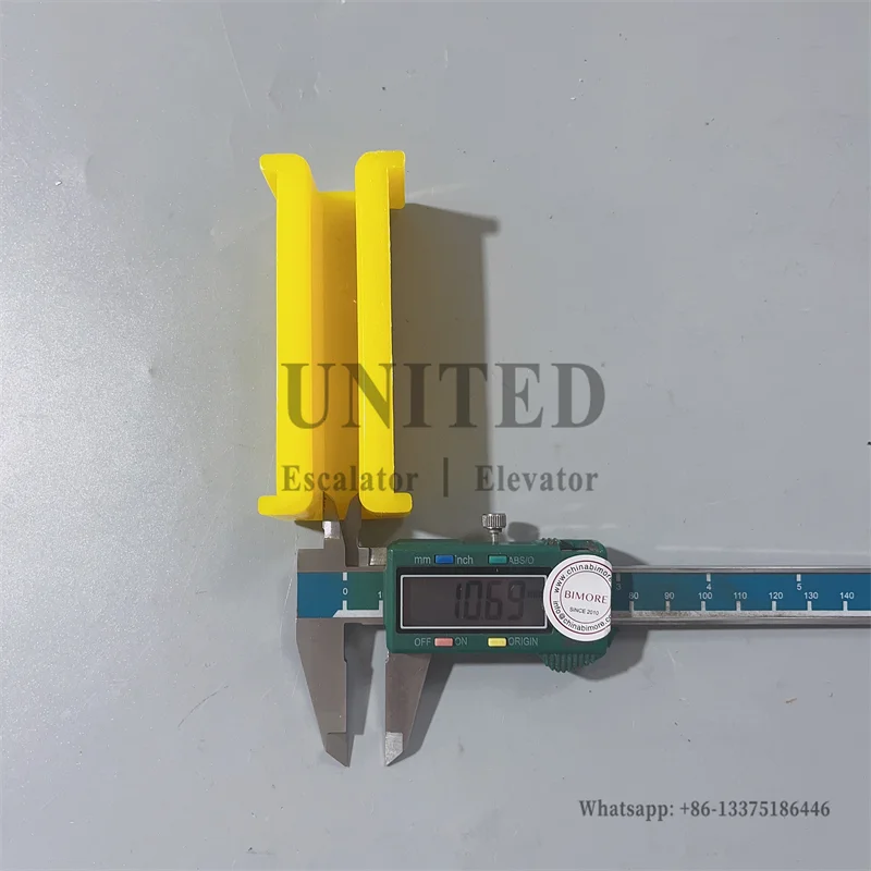 10PCS 100*10 Elevator Guide Shoe Insert Liner Yellow L100mm Groove Width 10mm Lifts Components Accessory Elevator Spare Parts