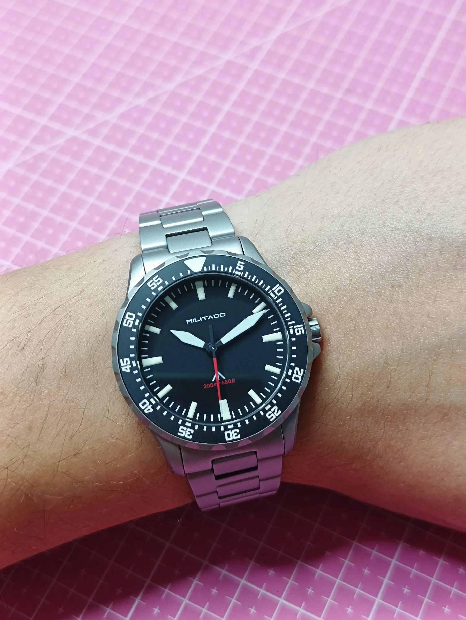 Militado ML16 Watch VH31 Sweep /515 Quartz Movement Sapphire