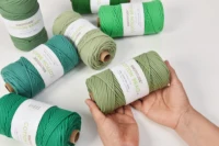 3mm Cotton Braid Cord Macrame Rope 100meters Cored cotton rope Macrame Bag Making Knotting Bracelet Keyring cord 2