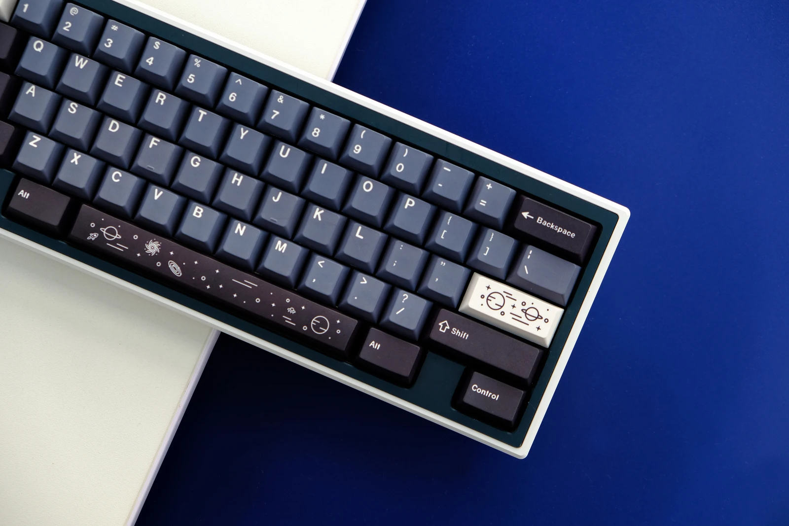 Gmk galaxy pbtキーキャップ、チェリープロファイル、dye-Sub