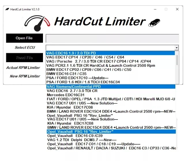 2024 Newest HardCut Limiter Diesel + Petrol Engines + Pop&Bang Software 3 IN 1 PACKAGE