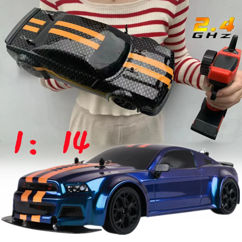 

RC Car 4WD 2.4G 30KM/H High Speed Drift Racing Radio Controled Machine 1:14 Remote Control Car Toys For Children Kids Gifts