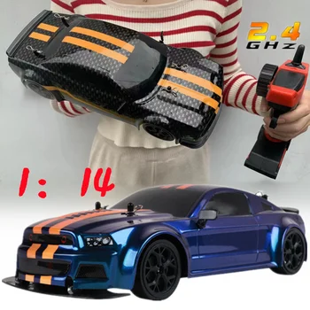 RC Car 4WD 2.4G 30KM/H High Speed Drift Racing Radio Controled Machine 1:14 Remote Control Car Toys For Children Kids Gifts