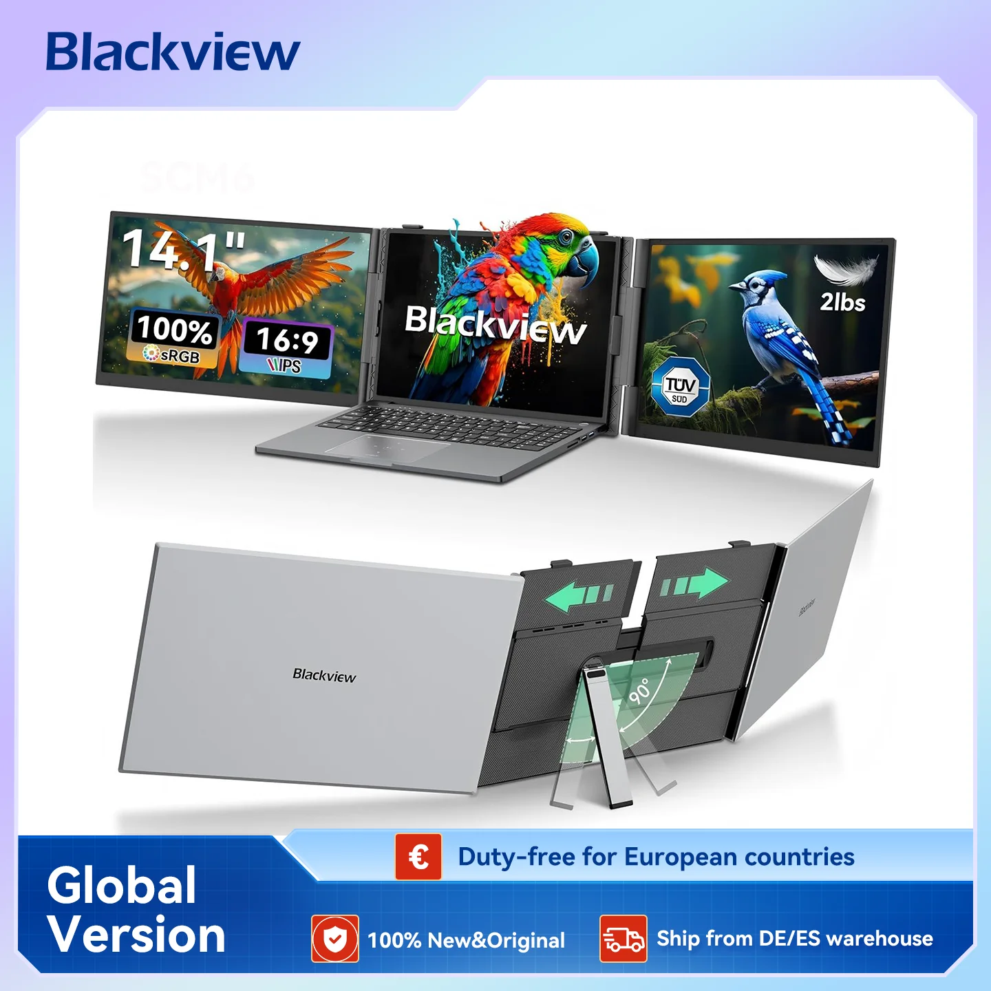 Blackview DCM6 14 Zoll Laptop Bildschirm-Extender