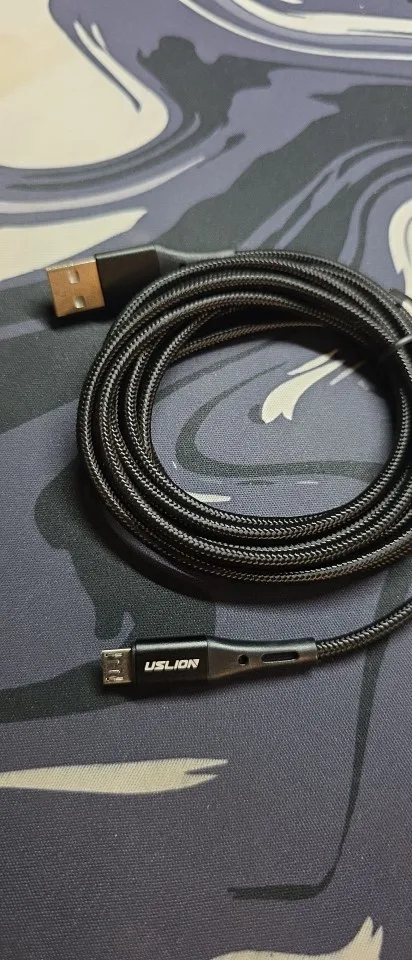 USLION 3A Micro USB Cable Fast Charging for Samsung Xiaomi Huawei Realme OPPO Android Mobile Phone USB Data Wire Cord 0.5/1/2/3M photo review