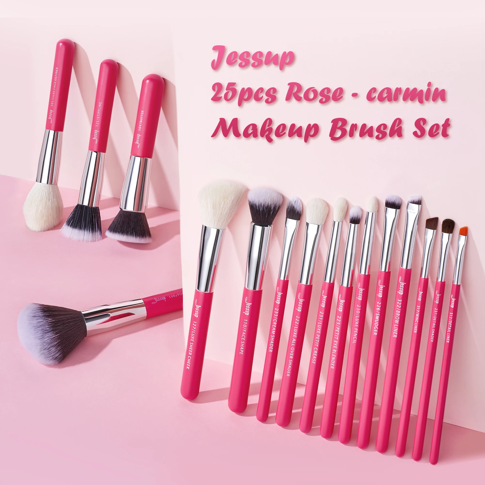 Jessup Pro pennelli per trucco Set fondotinta in polvere ombretto Eyeliner  Blending Lip Make Up Brush strumenti per cosmetici di bellezza, 15 pezzi  T093 - AliExpress
