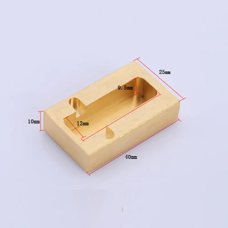 Leather Craft Brass Edge Oil Box Two Rollers Mini Side Oil Hopper Box Dye Bucket DIY Leather Tool