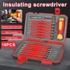 29-in-1 Precision Screwdriver Set Ergonomic Non-Slip Handles Magnetic Bits Sturdy Case Changeable Insulated Screwdrivers Set