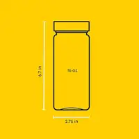 Set of 8 Glass Juice Bottles, 16 oz Capacity, Includes Caps & Labels, Ideal for Juice, Cold Brew, or Smoothie Storage. 2