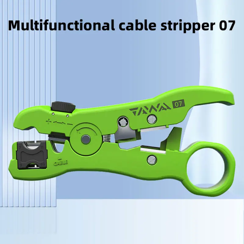 Multifunctional Network Coax Cable Wire Stripper, Fiber Optical Installation Project, FTTH Tool, ABS Material, 07 single model single fiber ftth network data optical transceiver data transmission