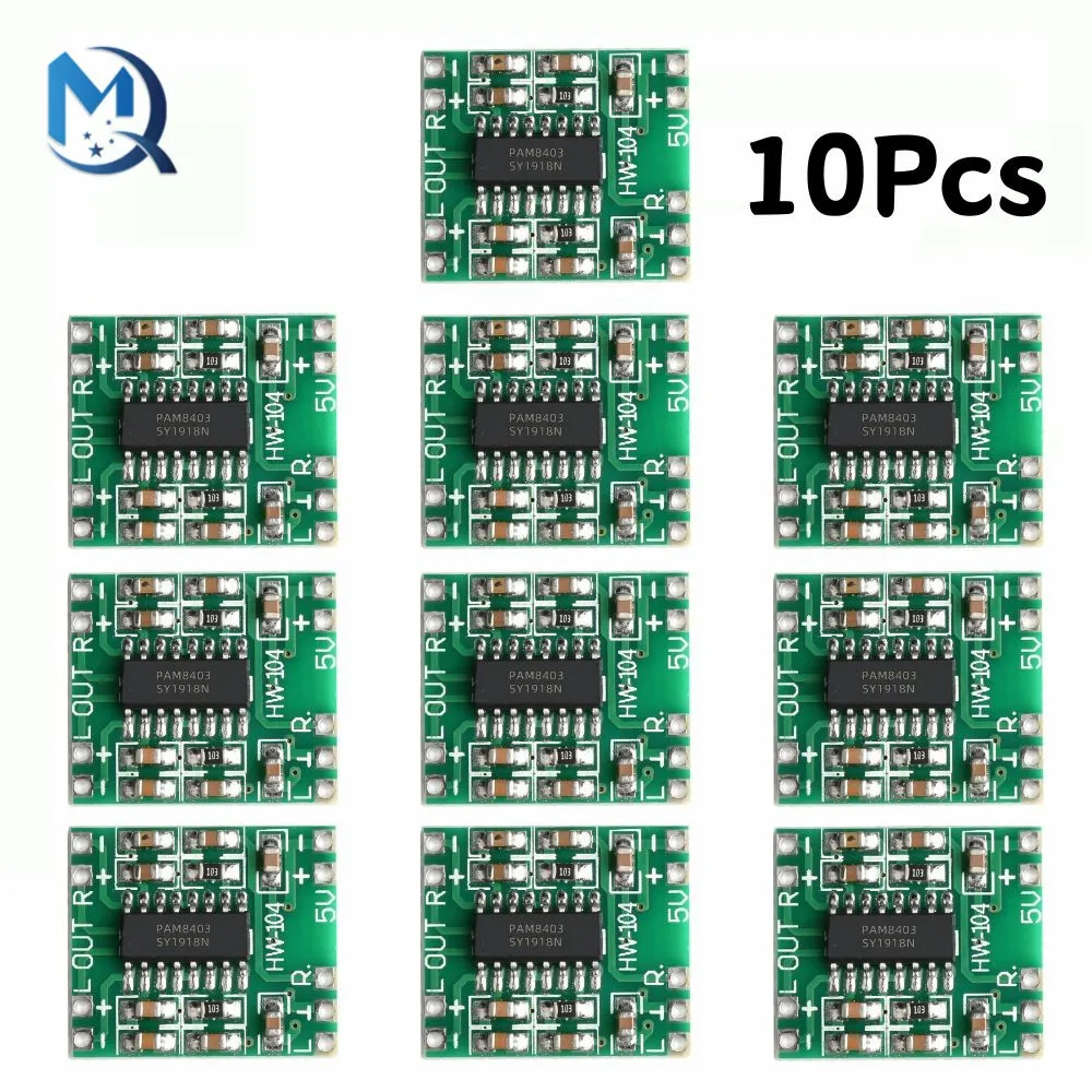 Audio Amplifier Board 10Pcs/5Pcs 2.5V To 5V Mini PAM8403 Power Amplifier Board 2 Channels 3W Class D Audio Speaker Sound Amplifier Board For Arduino amplifier circuit audio board audio amplifier chip