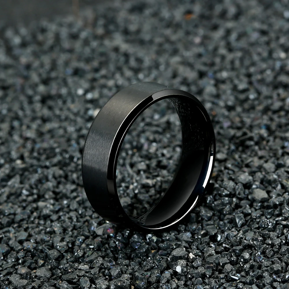 Petite Vintage Round Cut Moissanite Engagement Ring In 14K Black Gold |  Fascinating Diamonds