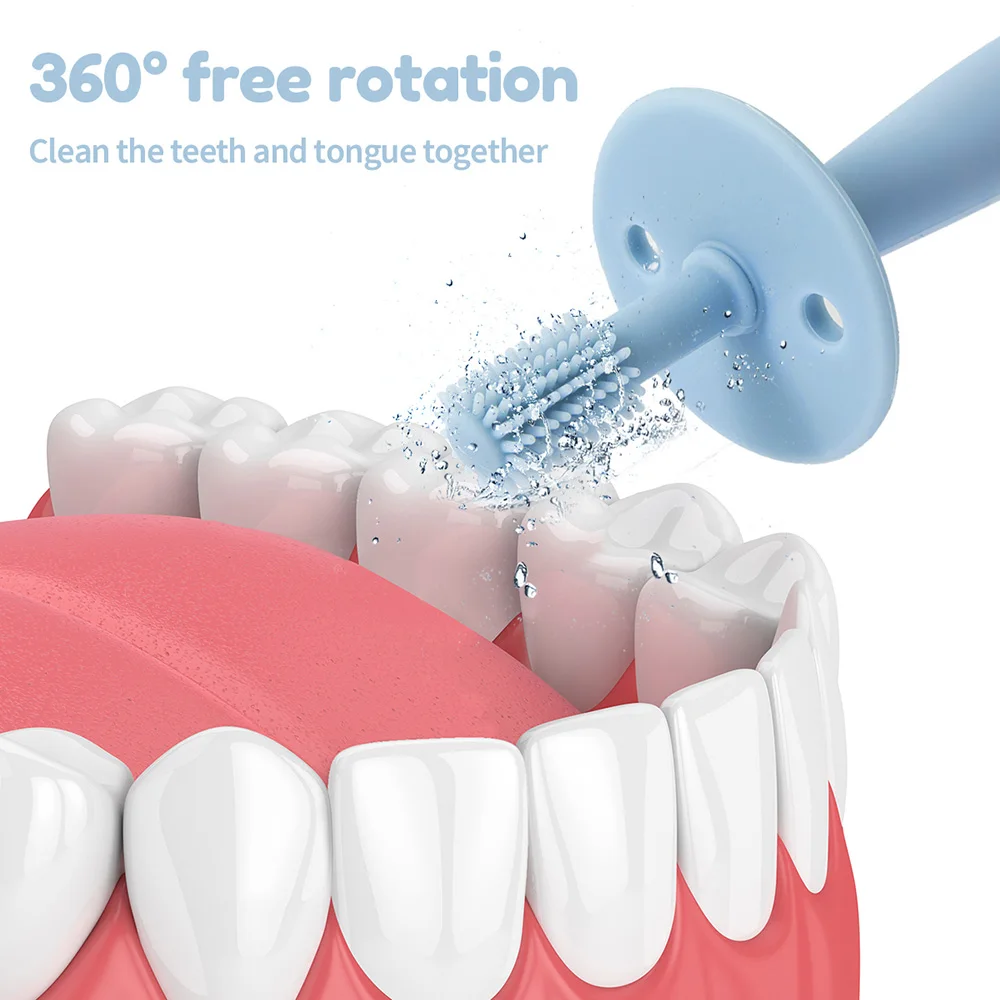 3pcs Baby Finger Toothbrush Soft Cleaning Toothbrush For Kids  BPA Free Oral Health Care For Infant Gentle Protect Babie 2