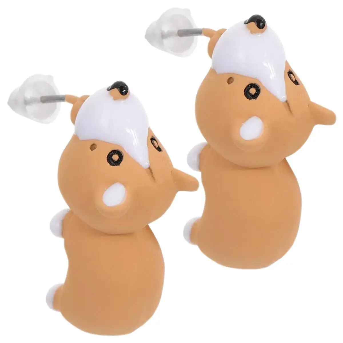 Aretes de moda infantil, MXNGR-001, 1Par, Perro, Tuerca, Arete de Fantasia