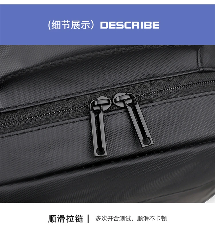 Minimalist Business Waterproof Backpack Unisex USB Charging Large Capacity Laptop Bag Multifunctional Stylish Travel Backpack Sc