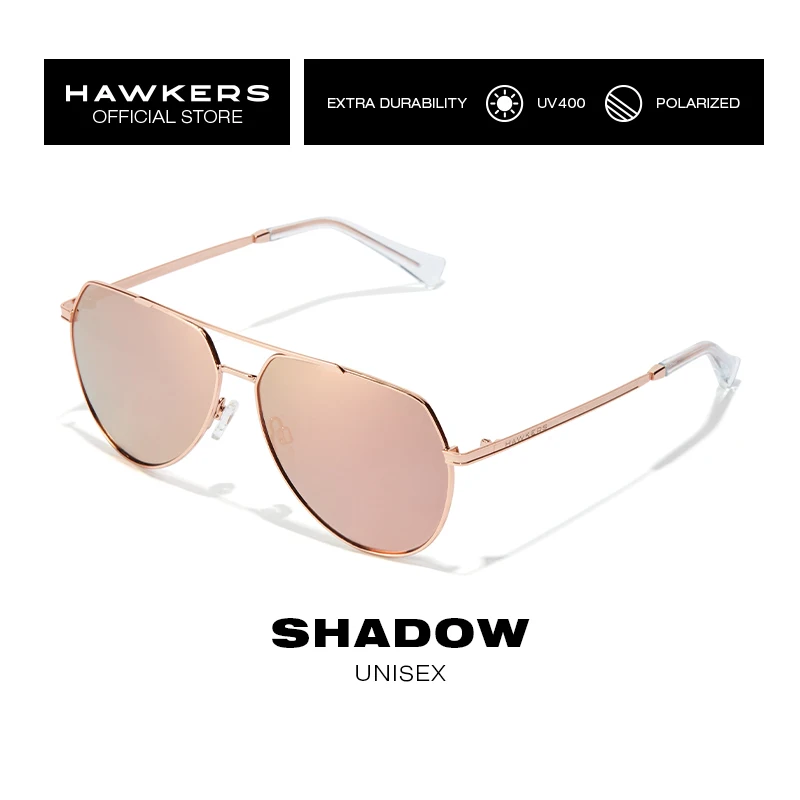 papelería Estructuralmente celos HAWKERS Gafas de sol POLARIZADAS Rose Gold SHADOW para mujer, femenino.  Protección UV400. Producto oficial - AliExpress Accesorios para la ropa