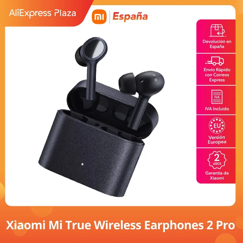 Xiaomi True 2 Pro Auriculares Inalámbricos Cancelación de Ruido Control táctil, Bluetooth 5.0, Carga inalámbrica, Micrófono de 12 mm con Triple micrófono|Auriculares y audífonos| - AliExpress