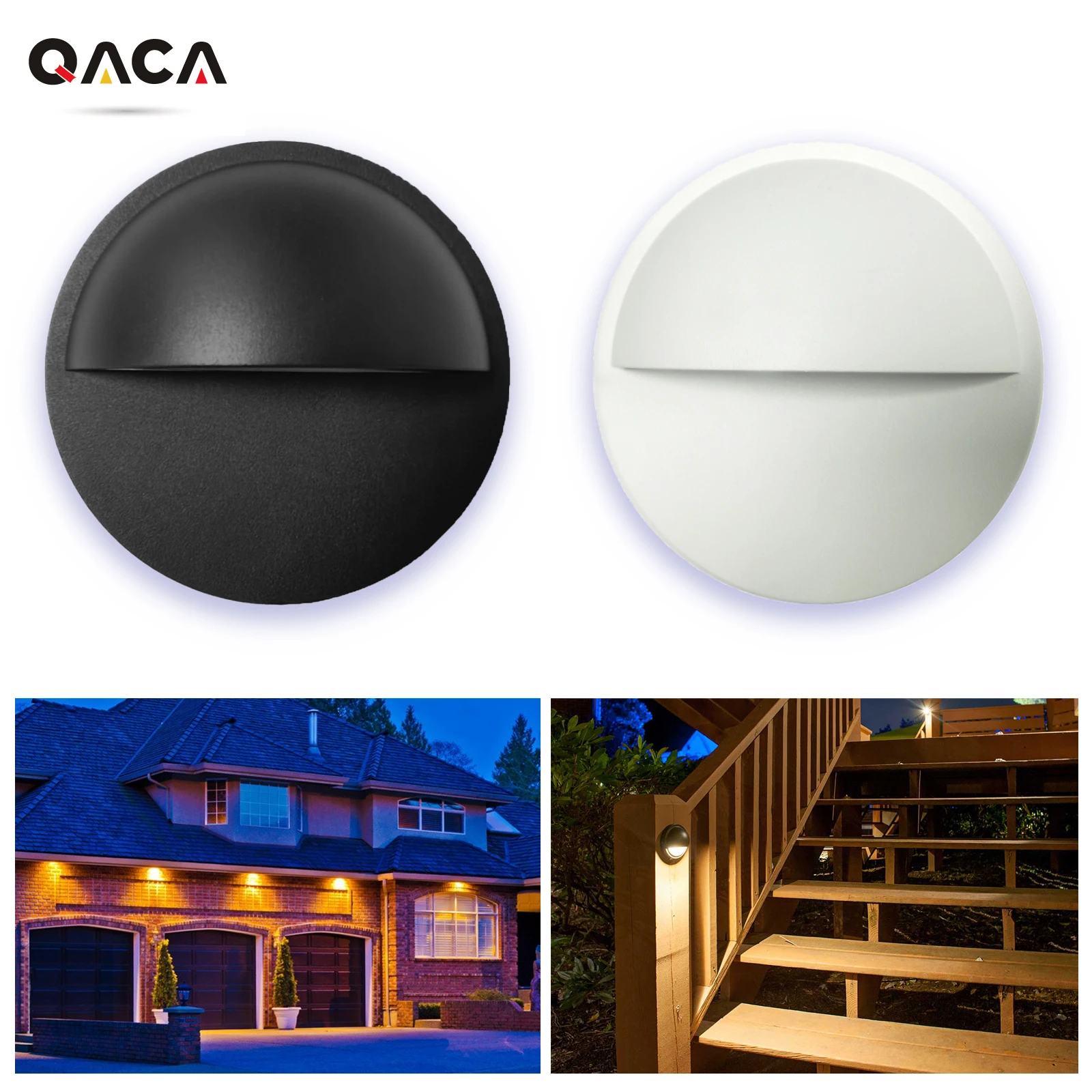 QACA1PCLEDDeckLightsWaterproofCorridorLightingAluminumAlloy