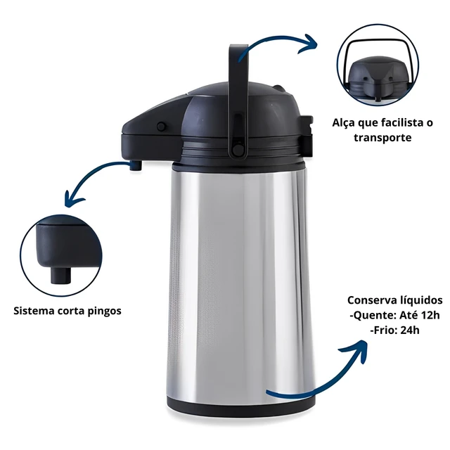 Airpot Hot & Cold Drink Dispenser, Coffee Dispenser, Stainless Steel Thermos  Urn - AliExpress