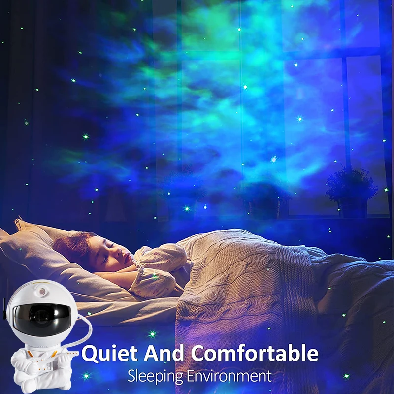 Lámpara de proyección de estrellas de astronauta Proyector de galaxia de  estrellas para dormitorio Abanopi Proyector de luz