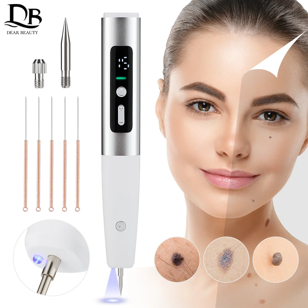 Laser Plasma Pen for Skin Tag Remover Freckle Black Dot Papilloma Warts Mole Pimples Tattoo Removal Laser Pen Beauty Care Tools