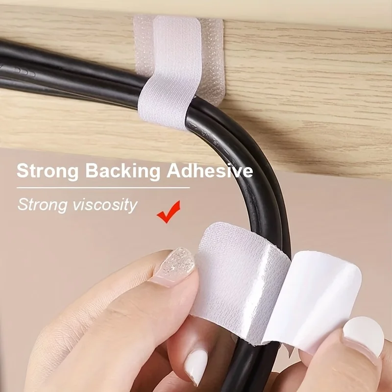 Reusable Hook and Loop Self-Adhesive Cable Organiser Straps
